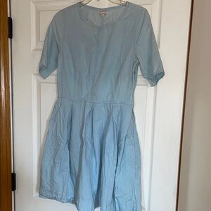 GAP Sky Blue Midi Dress
